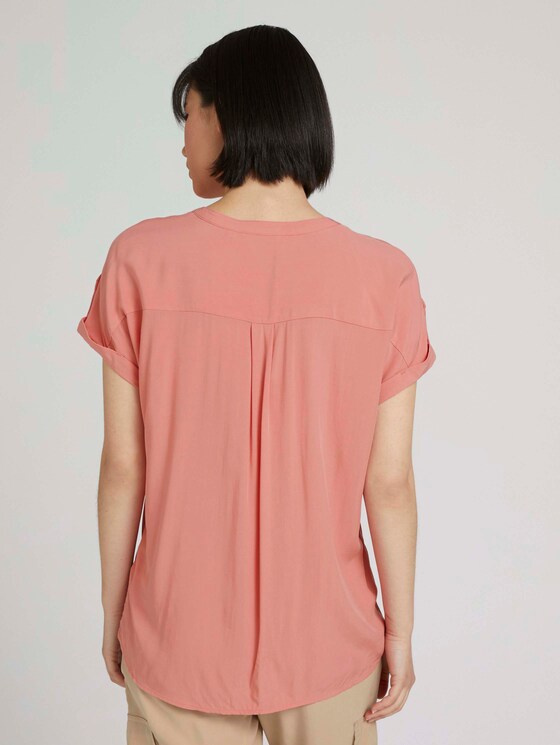 Blouse met korte mouwen - Vrouwen - dusty pastel pink Blouse met korte mouwen - Vrouwen - dusty pastel pink - 2 - TOM TAILOR