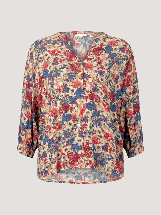 Blouse with a floral pattern - Women - pink big floral design Blouse with a floral pattern - Women - pink big floral design - 7 - TOM TAILOR