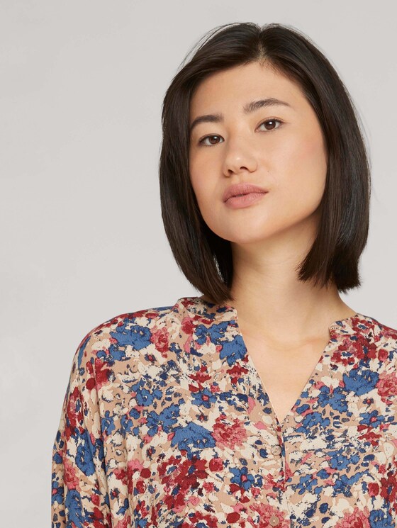 Blouse with a floral pattern - Women - pink big floral design Blouse with a floral pattern - Women - pink big floral design - 9 - TOM TAILOR