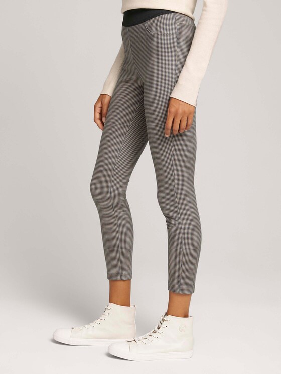 Zachte treggings - Vrouwen - navy houndstooth print Zachte treggings - Vrouwen - navy houndstooth print - 11 - TOM TAILOR