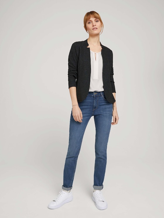 Blazer mit Fischgräten-Muster - Frauen - grey herringbone fabric Blazer mit Fischgräten-Muster - Frauen - grey herringbone fabric - 3 - TOM TAILOR