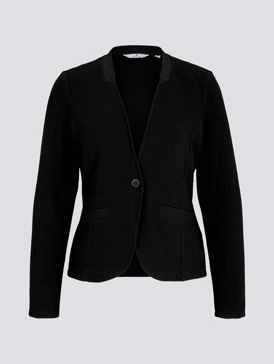 gestructureerde blazer - Vrouwen - Deep Black gestructureerde blazer - Vrouwen - Deep Black - 7 - TOM TAILOR