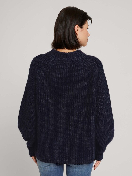 Trui met opstaande kraag - Vrouwen - Sky Captain Blue Trui met opstaande kraag - Vrouwen - Sky Captain Blue - 2 - TOM TAILOR