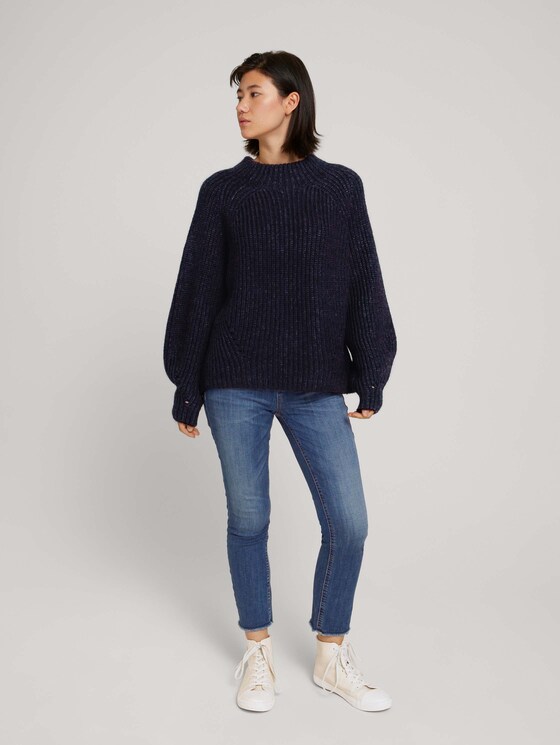 Trui met opstaande kraag - Vrouwen - Sky Captain Blue Trui met opstaande kraag - Vrouwen - Sky Captain Blue - 3 - TOM TAILOR