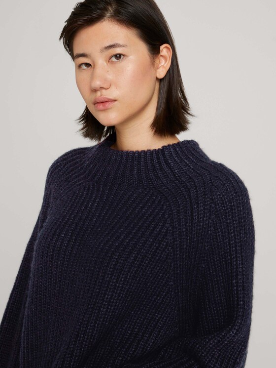 Trui met opstaande kraag - Vrouwen - Sky Captain Blue Trui met opstaande kraag - Vrouwen - Sky Captain Blue - 9 - TOM TAILOR