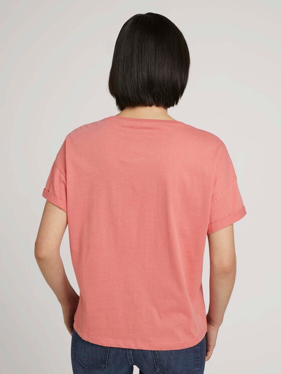 T-Shirt mit Bio-Baumwolle - Frauen - dusty pastel pink T-Shirt mit Bio-Baumwolle - Frauen - dusty pastel pink - 2 - TOM TAILOR