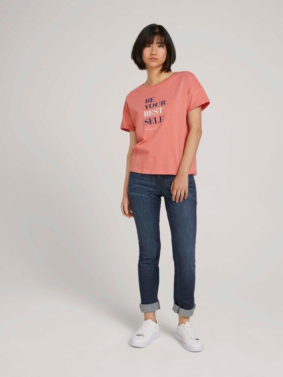 T-Shirt mit Bio-Baumwolle - Frauen - dusty pastel pink T-Shirt mit Bio-Baumwolle - Frauen - dusty pastel pink - 3 - TOM TAILOR
