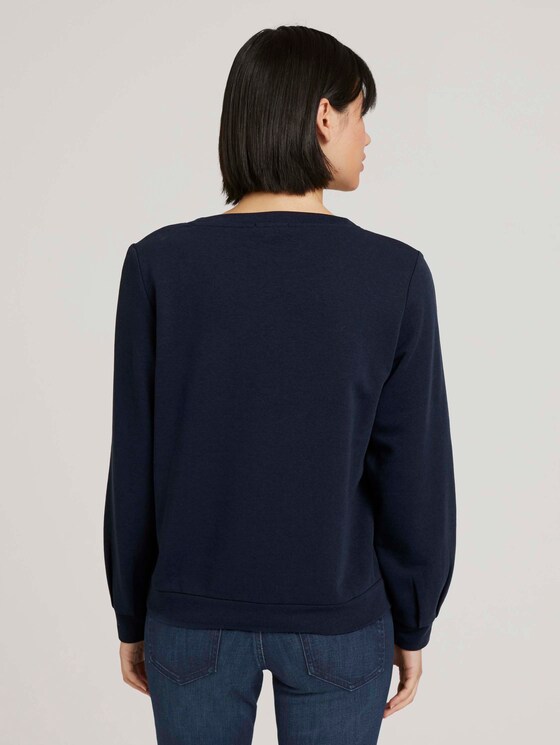 Basic Sweatshirt mit Bio-Baumwolle - Frauen - Sky Captain Blue Basic Sweatshirt mit Bio-Baumwolle - Frauen - Sky Captain Blue - 2 - TOM TAILOR