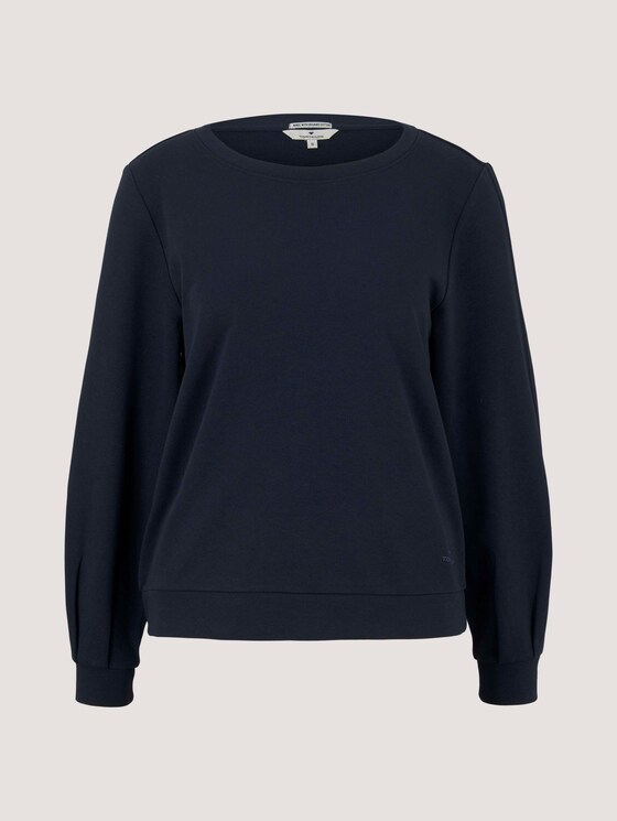Basic Sweatshirt mit Bio-Baumwolle - Frauen - Sky Captain Blue Basic Sweatshirt mit Bio-Baumwolle - Frauen - Sky Captain Blue - 7 - TOM TAILOR