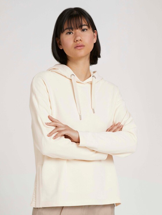 Hoodie van biologisch katoen - Vrouwen - smooth light sand Hoodie van biologisch katoen - Vrouwen - smooth light sand - 1 - TOM TAILOR
