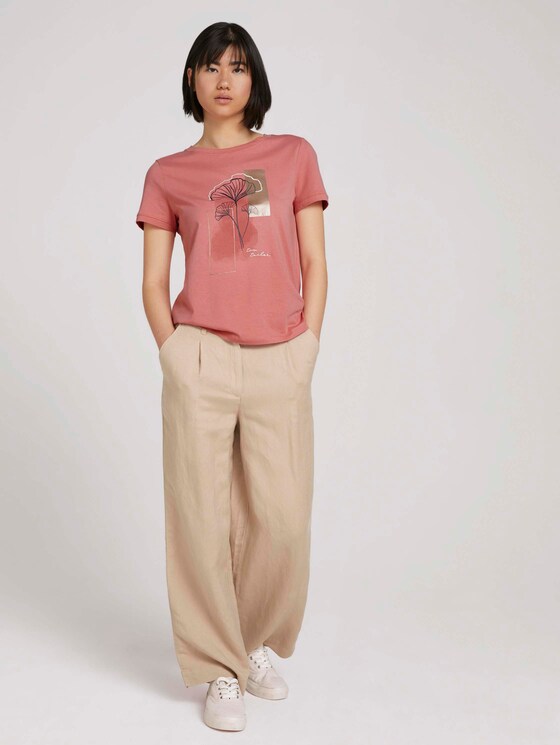 T-Shirt mit Print - Frauen - dusty pastel pink T-Shirt mit Print - Frauen - dusty pastel pink - 3 - TOM TAILOR