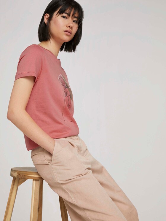 T-Shirt mit Print - Frauen - dusty pastel pink T-Shirt mit Print - Frauen - dusty pastel pink - 5 - TOM TAILOR