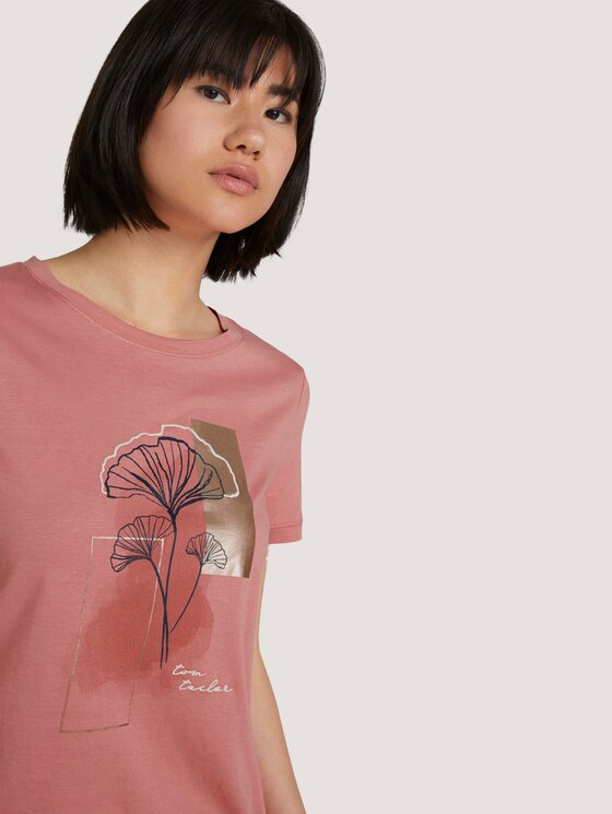 T-Shirt mit Print - Frauen - dusty pastel pink T-Shirt mit Print - Frauen - dusty pastel pink - 9 - TOM TAILOR