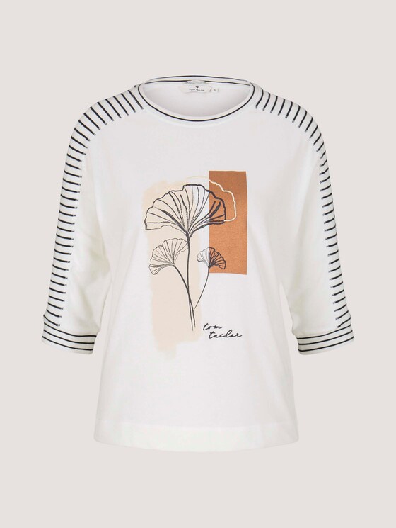 Shirt met print van biologisch katoen - Vrouwen - Whisper White Shirt met print van biologisch katoen - Vrouwen - Whisper White - 7 - TOM TAILOR