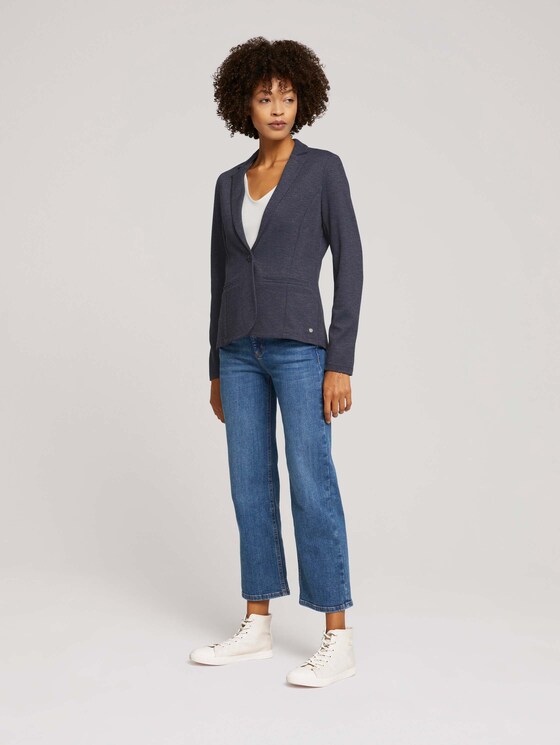 Gestructureerde blazer - Vrouwen - navy twill structure Gestructureerde blazer - Vrouwen - navy twill structure - 3 - TOM TAILOR