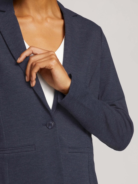 Gestructureerde blazer - Vrouwen - navy twill structure Gestructureerde blazer - Vrouwen - navy twill structure - 9 - TOM TAILOR