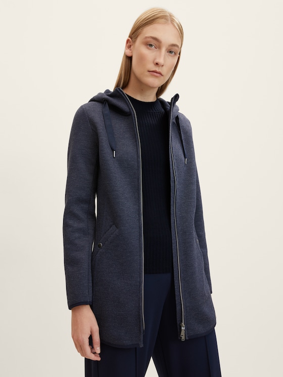 Fleece jacket with a hood