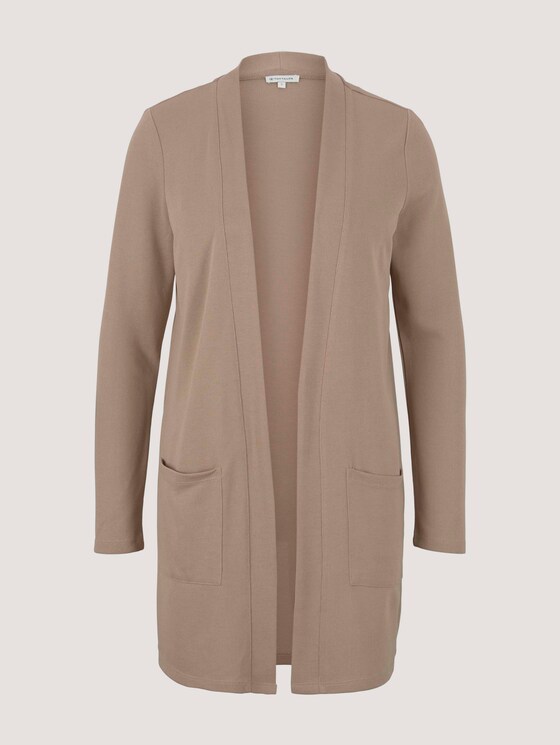 Lang jerseyvest - Vrouwen - french clay beige Lang jerseyvest - Vrouwen - french clay beige - 7 - TOM TAILOR