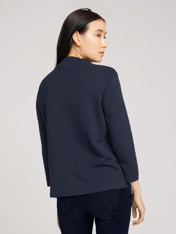 Ripp Shirt mit Bio-Baumwolle - Frauen - Sky Captain Blue Ripp Shirt mit Bio-Baumwolle - Frauen - Sky Captain Blue - 2 - TOM TAILOR