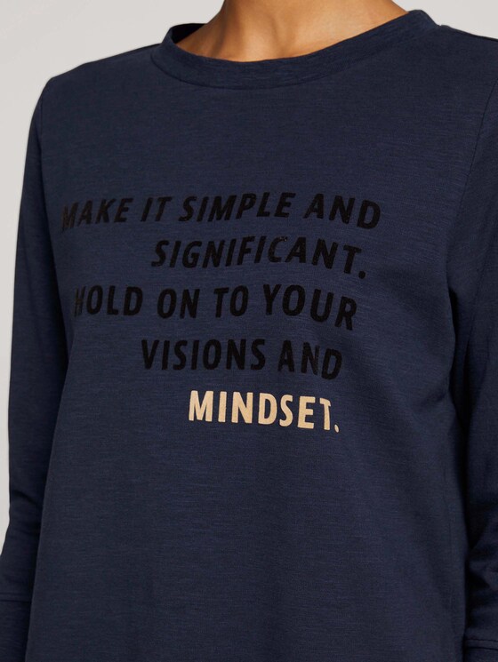 Print shirt with organic cotton - Women - Sky Captain Blue Print shirt with organic cotton - Women - Sky Captain Blue - 9 - TOM TAILOR