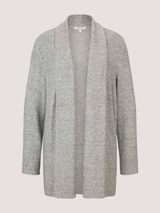 Cardigan in Melange-Optik - Frauen - Light Silver Grey Mélange Cardigan in Melange-Optik - Frauen - Light Silver Grey Mélange - 7 - TOM TAILOR Denim