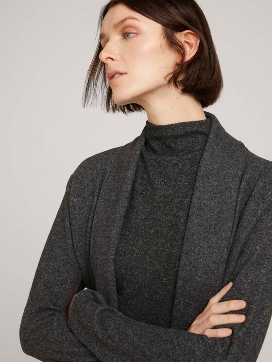 Cardigan in Melange-Optik - Frauen - Shale Grey Melange Cardigan in Melange-Optik - Frauen - Shale Grey Melange - 9 - TOM TAILOR Denim
