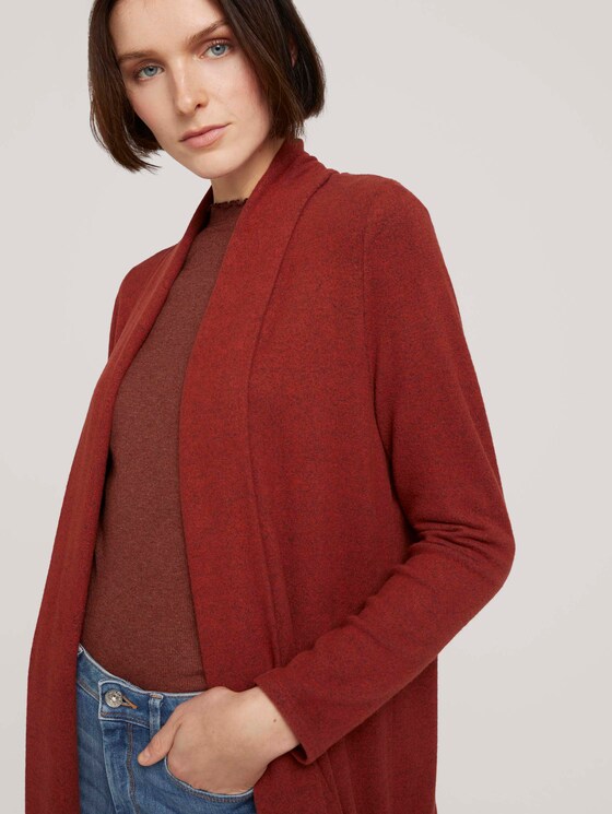 Cardigan in Melange-Optik - Frauen - rust orange melange Cardigan in Melange-Optik - Frauen - rust orange melange - 9 - TOM TAILOR Denim