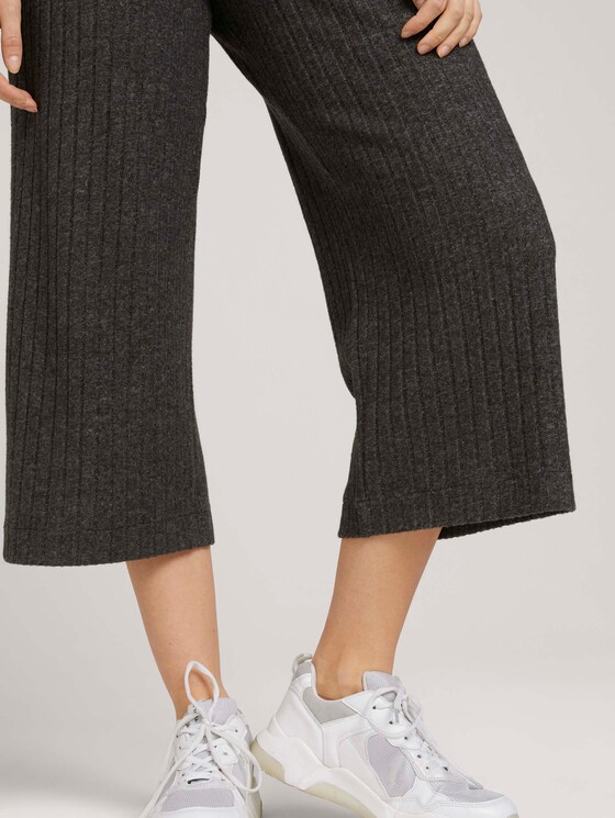 Culotte Relaxed Broek - Vrouwen - Shale Grey Melange Culotte Relaxed Broek - Vrouwen - Shale Grey Melange - 9 - TOM TAILOR Denim