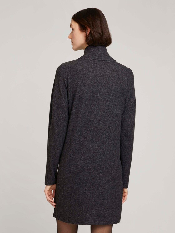 Kleid mit Rollkragen - Frauen - Shale Grey Melange Kleid mit Rollkragen - Frauen - Shale Grey Melange - 2 - TOM TAILOR Denim