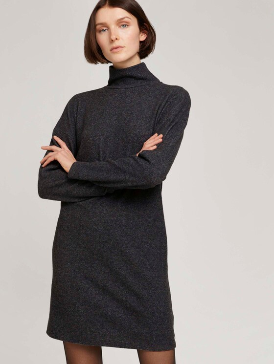 Kleid mit Rollkragen - Frauen - Shale Grey Melange Kleid mit Rollkragen - Frauen - Shale Grey Melange - 5 - TOM TAILOR Denim