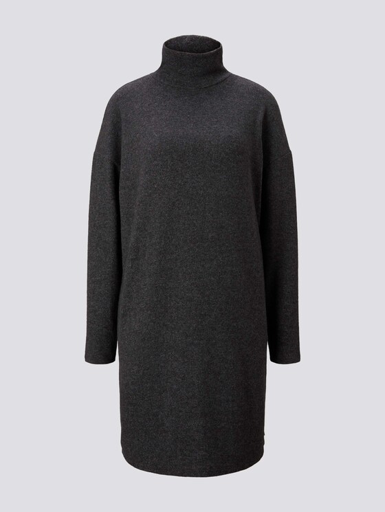 Kleid mit Rollkragen - Frauen - Shale Grey Melange Kleid mit Rollkragen - Frauen - Shale Grey Melange - 7 - TOM TAILOR Denim