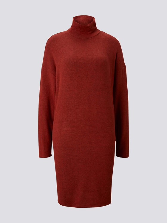 Kleid mit Rollkragen - Frauen - rust orange melange Kleid mit Rollkragen - Frauen - rust orange melange - 7 - TOM TAILOR Denim