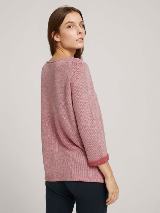 Meliertes Sweatshirt - Frauen - cozy pink melange Meliertes Sweatshirt - Frauen - cozy pink melange - 2 - TOM TAILOR