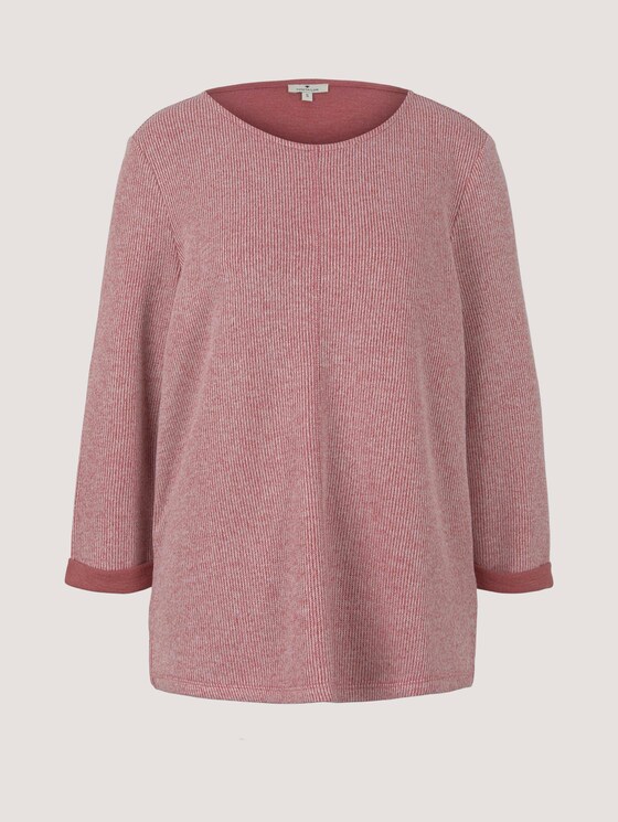 Meliertes Sweatshirt - Frauen - cozy pink melange Meliertes Sweatshirt - Frauen - cozy pink melange - 7 - TOM TAILOR