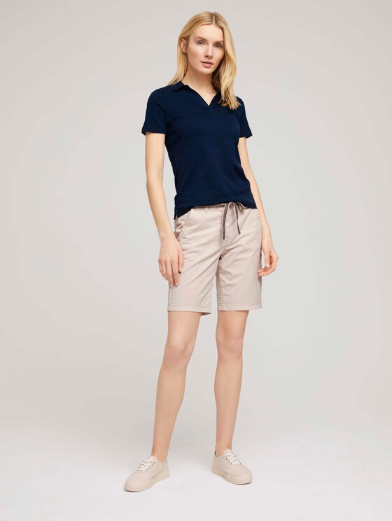 Basic Poloshirt mit Bio-Baumwolle - Frauen - Sky Captain Blue Basic Poloshirt mit Bio-Baumwolle - Frauen - Sky Captain Blue - 3 - TOM TAILOR