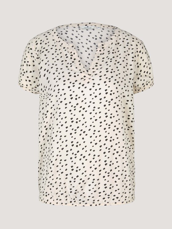 Gemustertes Blusenshirt - Frauen - creme leo dot print Gemustertes Blusenshirt - Frauen - creme leo dot print - 7 - TOM TAILOR