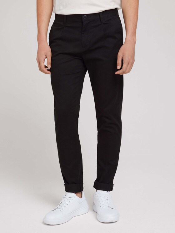 straight chino trousers - Men - Black straight chino trousers - Men - Black - 1 - TOM TAILOR Denim
