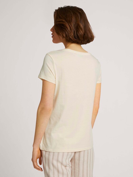 T-Shirt mit Print - Frauen - soft creme beige T-Shirt mit Print - Frauen - soft creme beige - 2 - TOM TAILOR Denim