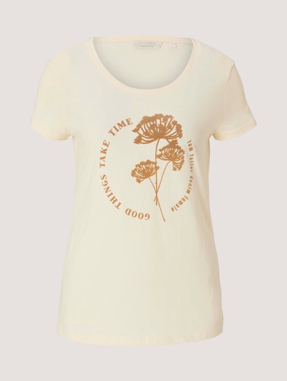 T-Shirt mit Print - Frauen - soft creme beige T-Shirt mit Print - Frauen - soft creme beige - 7 - TOM TAILOR Denim