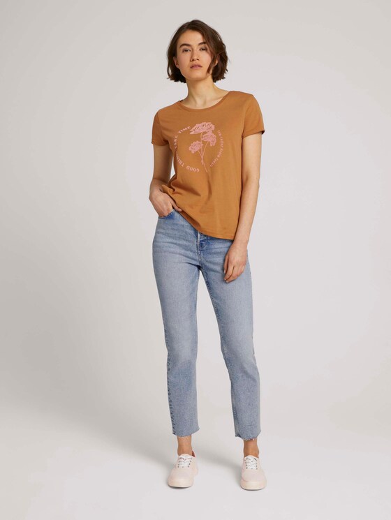 T-Shirt mit Print - Frauen - soft camel T-Shirt mit Print - Frauen - soft camel - 3 - TOM TAILOR Denim