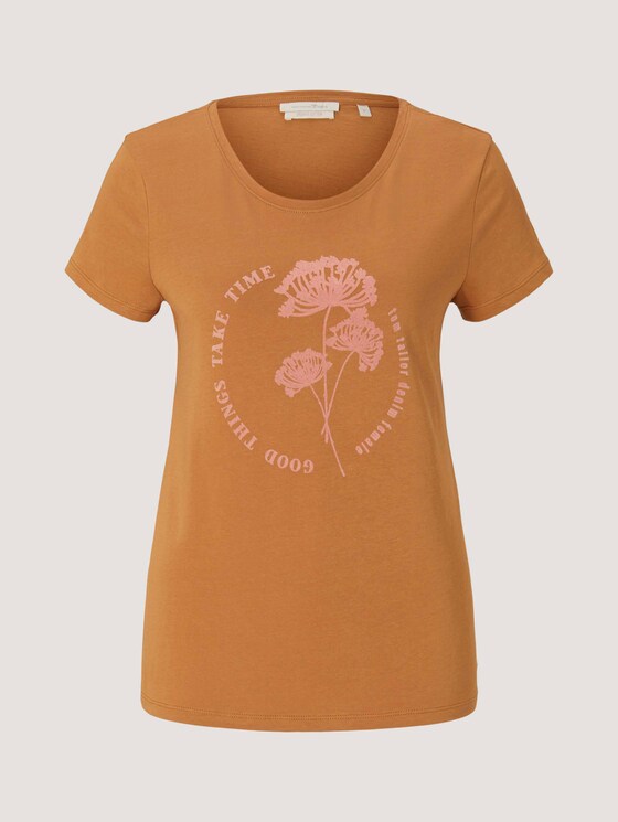 T-Shirt mit Print - Frauen - soft camel T-Shirt mit Print - Frauen - soft camel - 7 - TOM TAILOR Denim