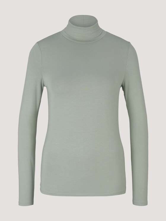 Langarmshirt mit LENZING™ ECOVERO™ - Frauen - soft greyish green Langarmshirt mit LENZING™ ECOVERO™ - Frauen - soft greyish green - 7 - TOM TAILOR Denim