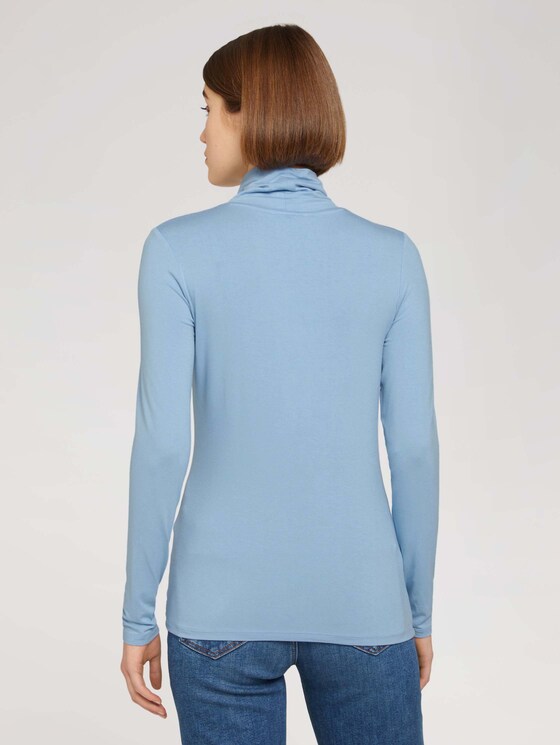 Langarmshirt mit LENZING™ ECOVERO™ - Frauen - bel air blue Langarmshirt mit LENZING™ ECOVERO™ - Frauen - bel air blue - 2 - TOM TAILOR Denim
