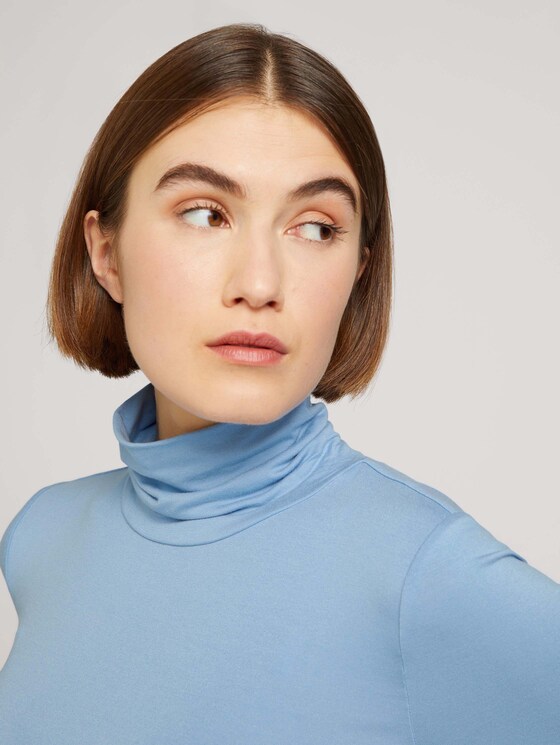 Langarmshirt mit LENZING™ ECOVERO™ - Frauen - bel air blue Langarmshirt mit LENZING™ ECOVERO™ - Frauen - bel air blue - 9 - TOM TAILOR Denim