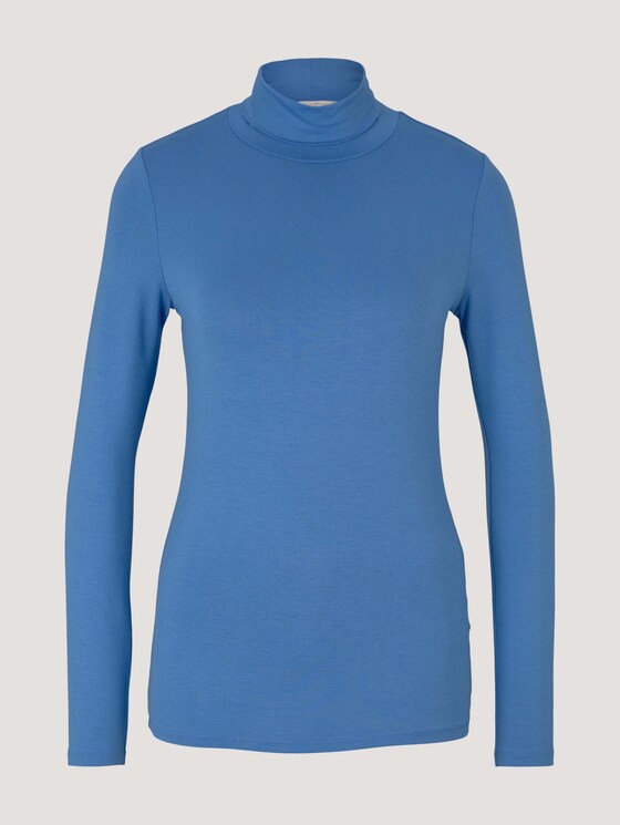 Langarmshirt mit LENZING™ ECOVERO™ - Frauen - sicilian blue Langarmshirt mit LENZING™ ECOVERO™ - Frauen - sicilian blue - 7 - TOM TAILOR Denim