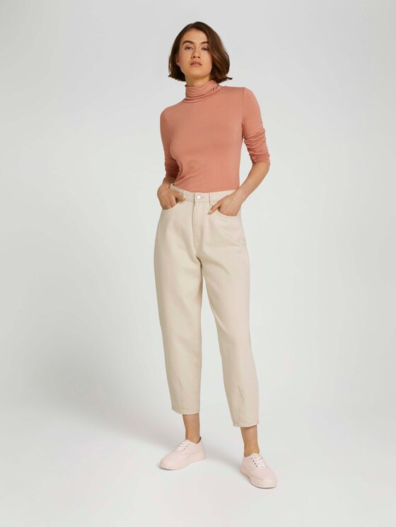 Langarmshirt mit LENZING™ ECOVERO™ - Frauen - clay rose Langarmshirt mit LENZING™ ECOVERO™ - Frauen - clay rose - 3 - TOM TAILOR Denim