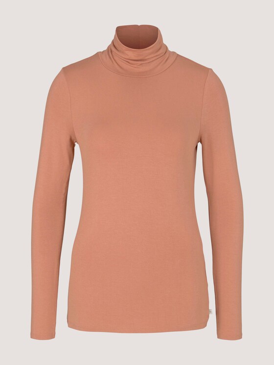 Langarmshirt mit LENZING™ ECOVERO™ - Frauen - clay rose Langarmshirt mit LENZING™ ECOVERO™ - Frauen - clay rose - 7 - TOM TAILOR Denim