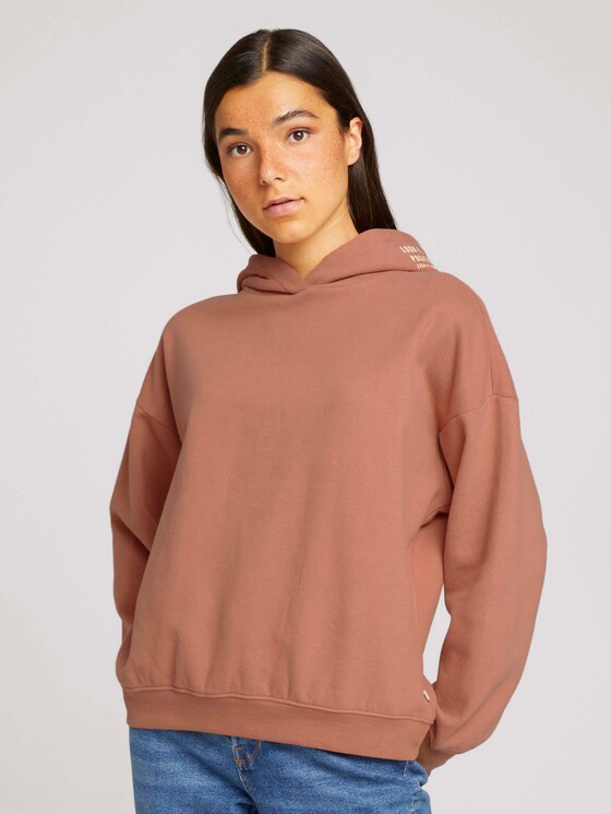 Hoodie mit Bio-Baumwolle - Frauen - clay rose Hoodie mit Bio-Baumwolle - Frauen - clay rose - 1 - TOM TAILOR Denim
