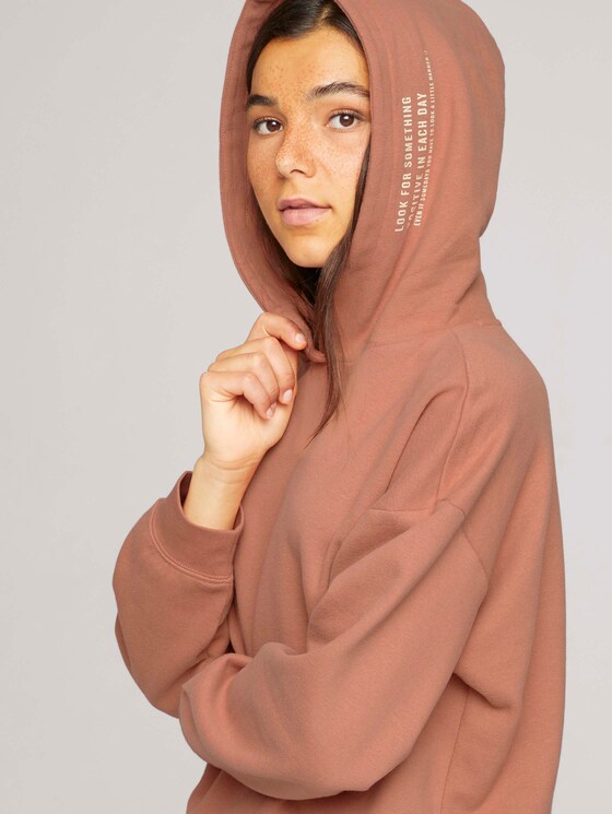 Hoodie mit Bio-Baumwolle - Frauen - clay rose Hoodie mit Bio-Baumwolle - Frauen - clay rose - 10 - TOM TAILOR Denim