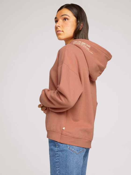 Hoodie mit Bio-Baumwolle - Frauen - clay rose Hoodie mit Bio-Baumwolle - Frauen - clay rose - 5 - TOM TAILOR Denim